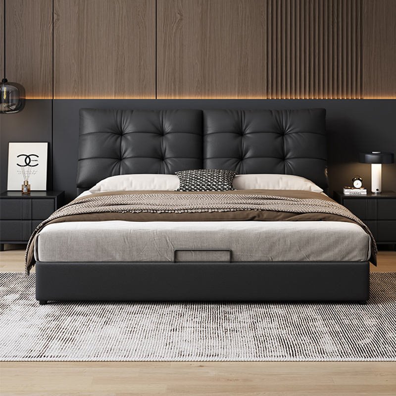 Amora Leather Bed
