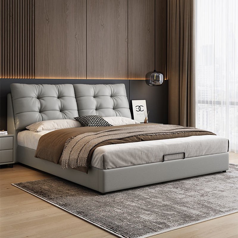 Amora Leather Bed