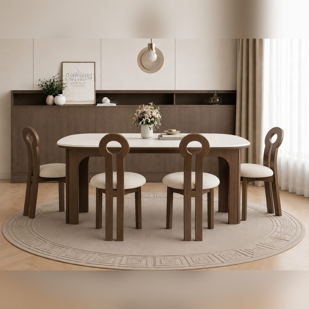 Arcata Oak Dining Set