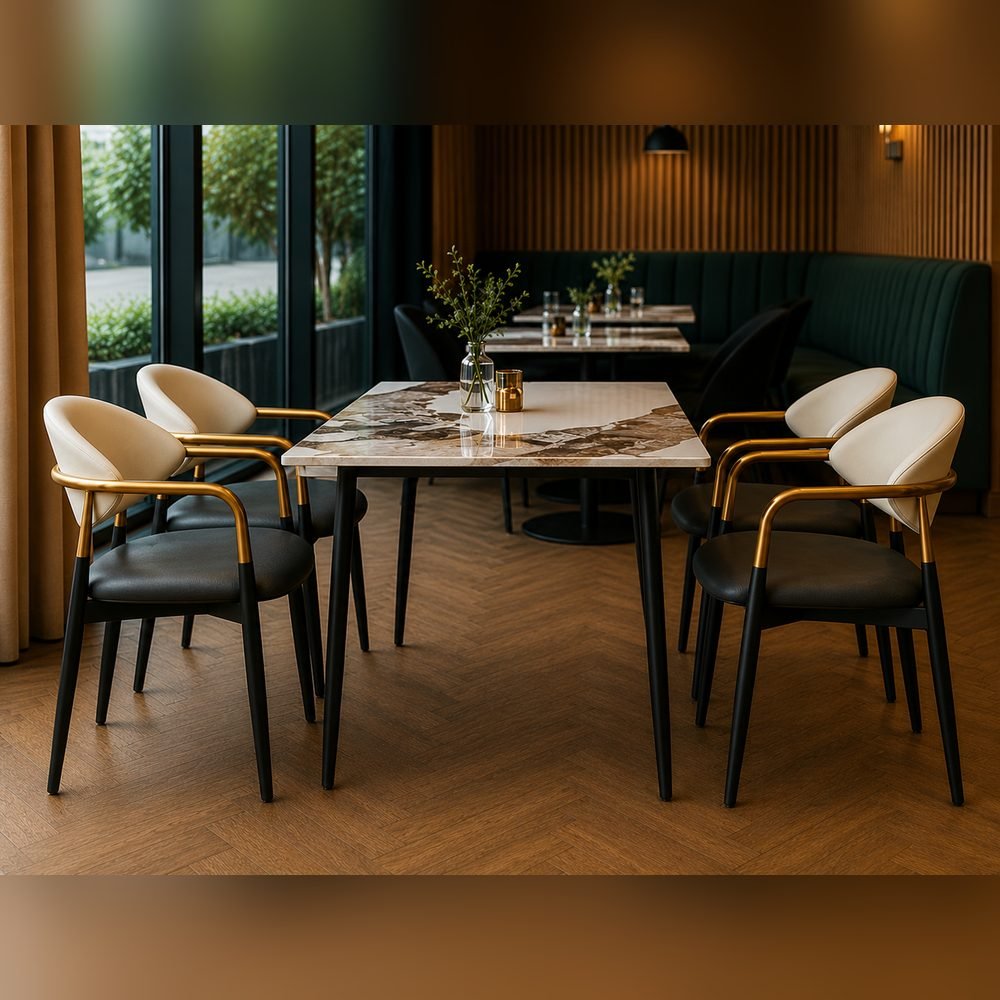 Aurelia Marble Dining Set