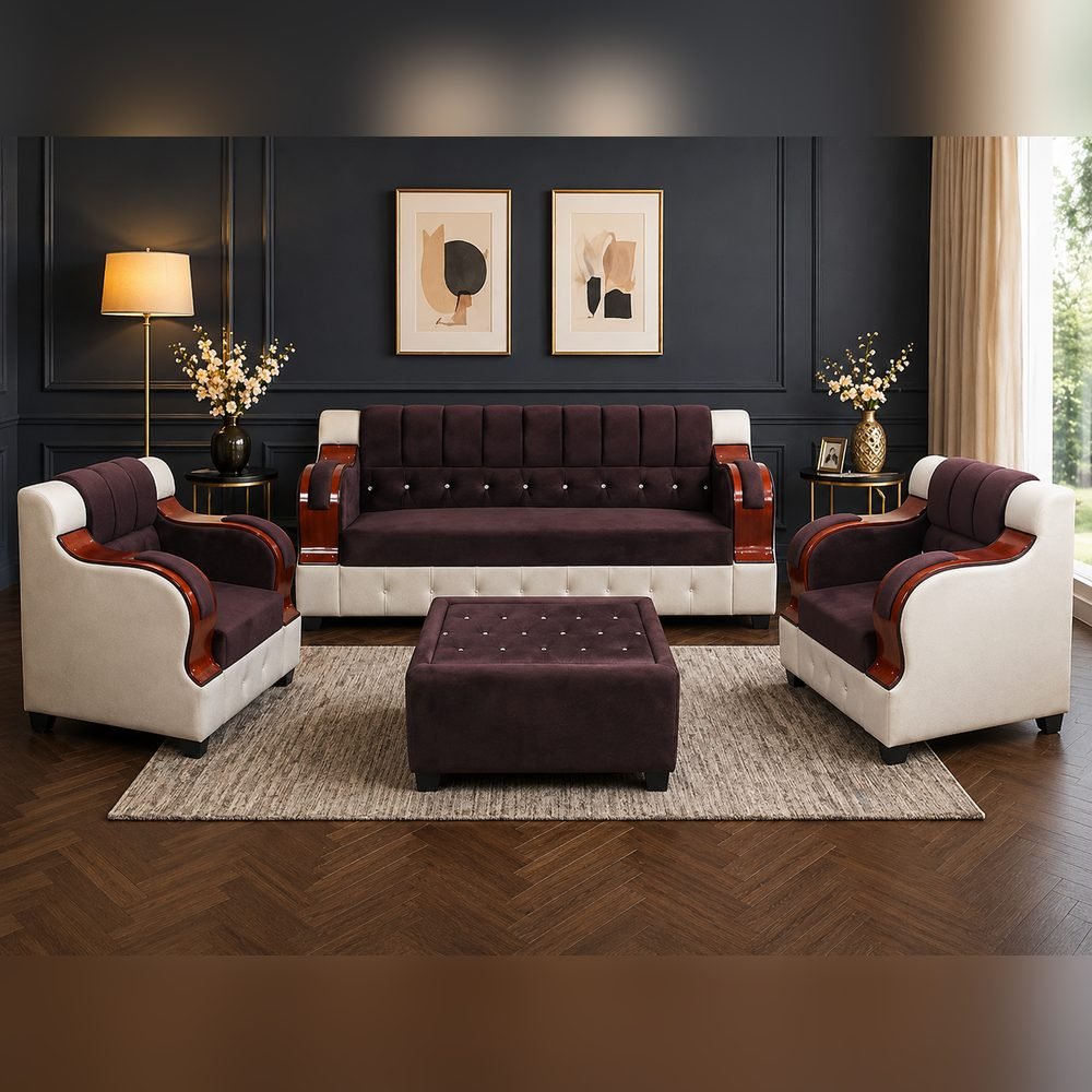 Borgo Velvet Sofa Set