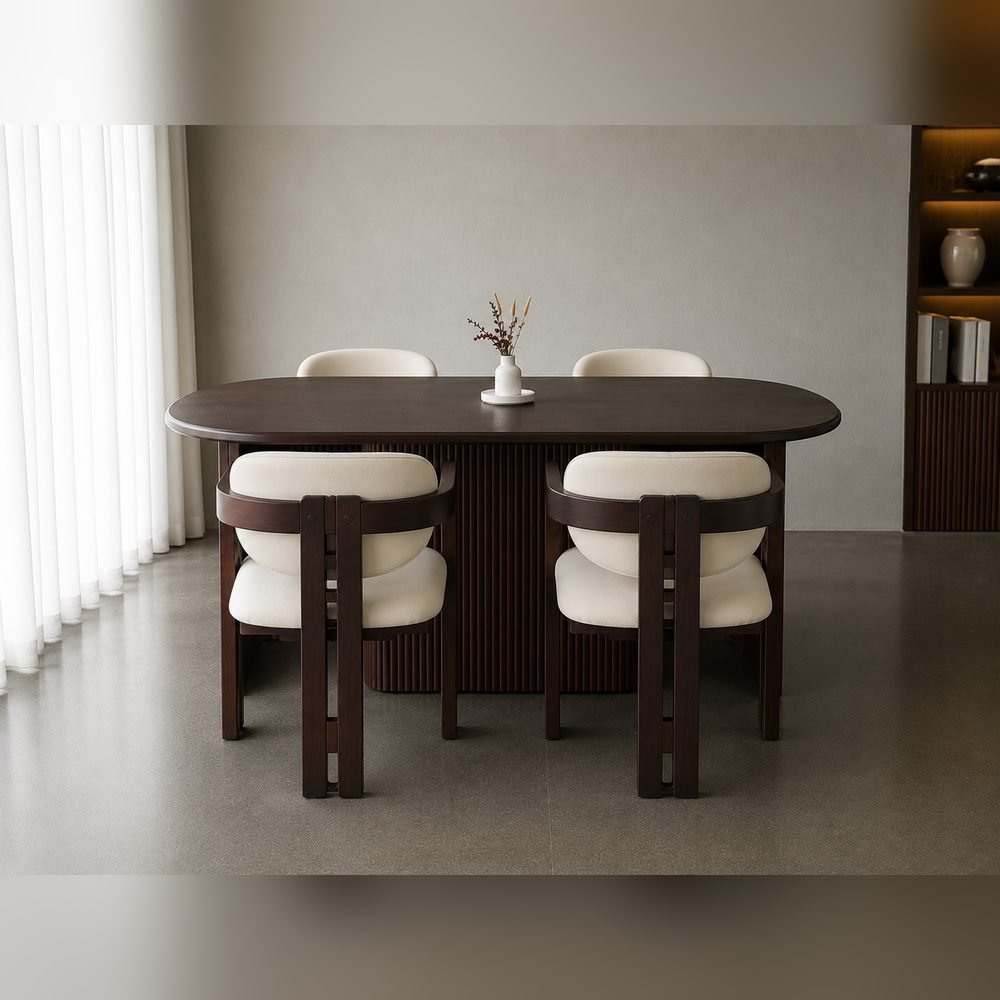 Canna Walnut Dining Set