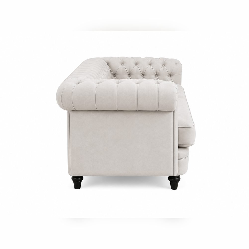 Chester Ivory Tufted Sofa