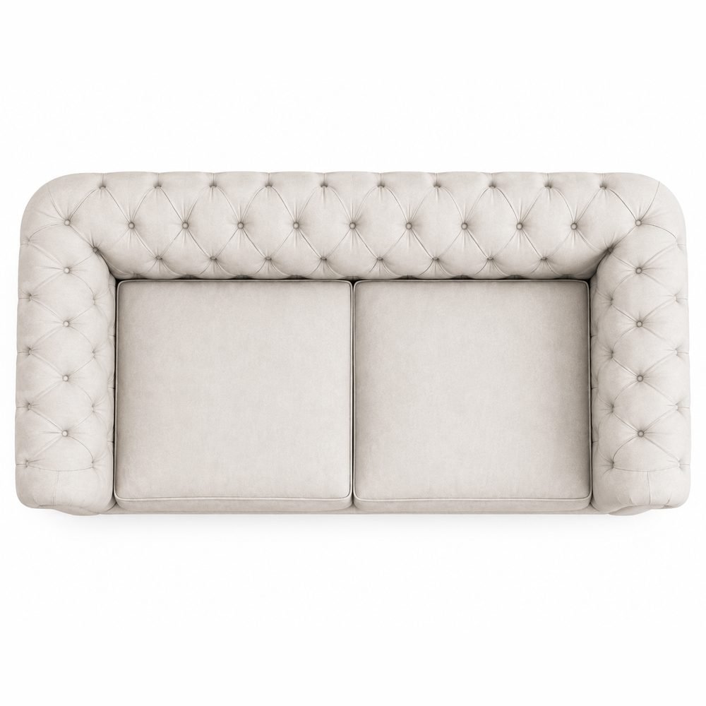 Chester Ivory Tufted Sofa