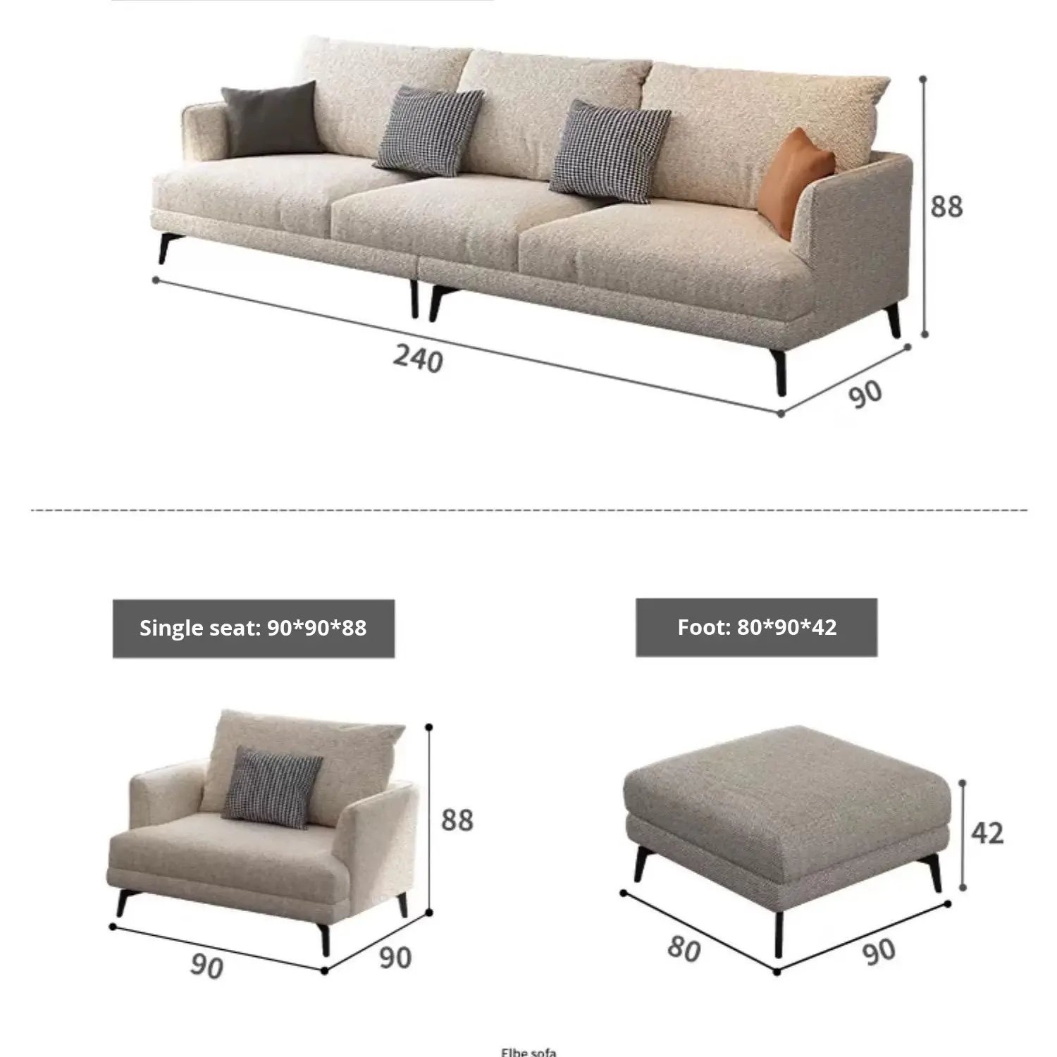 Classic Comfort Sofa Set
