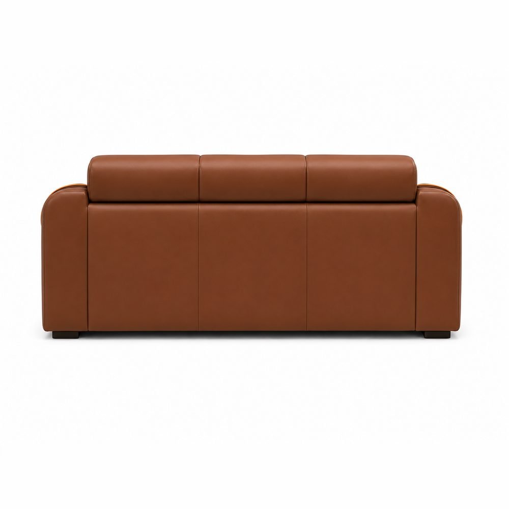 Cognac Leather Sofa Set