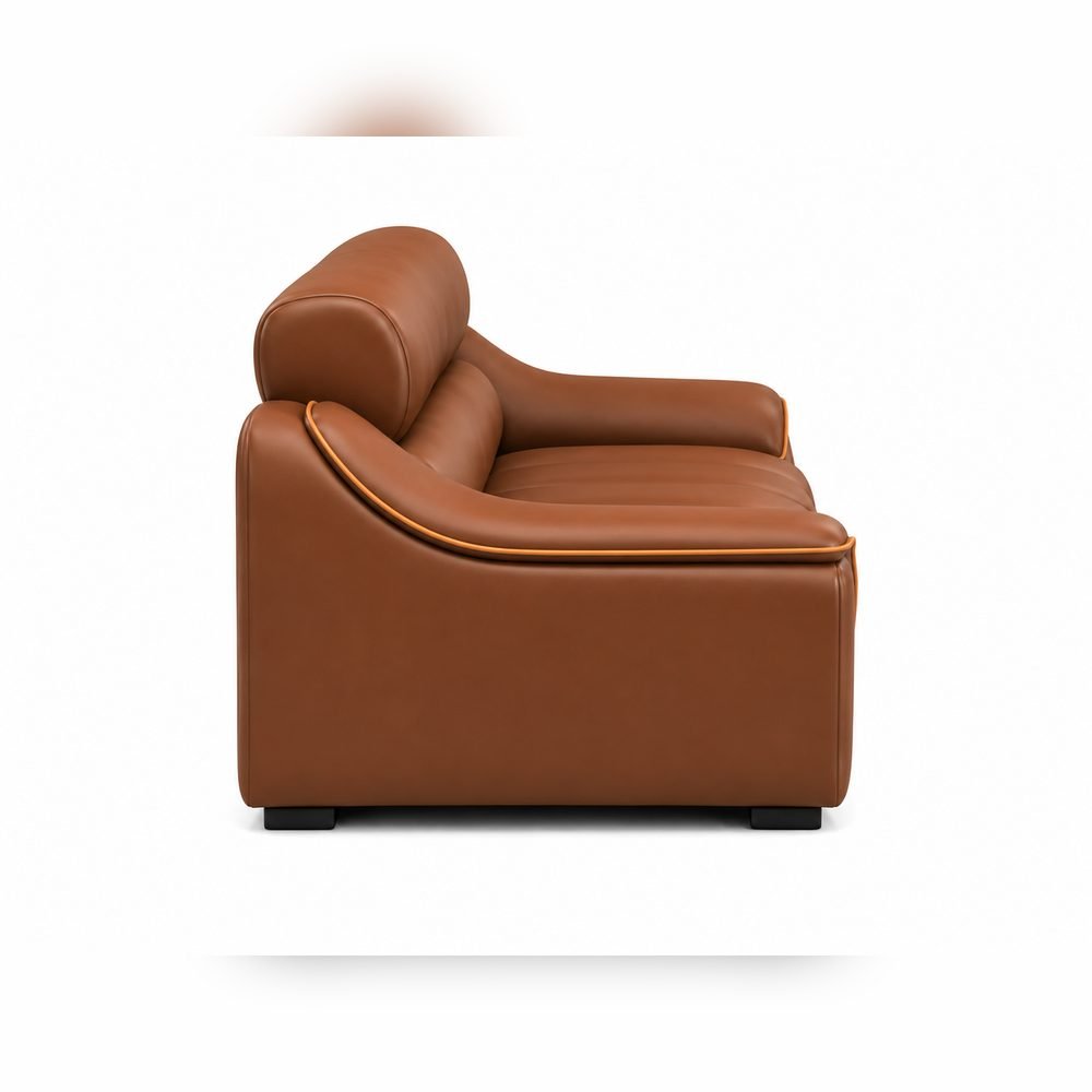 Cognac Leather Sofa Set