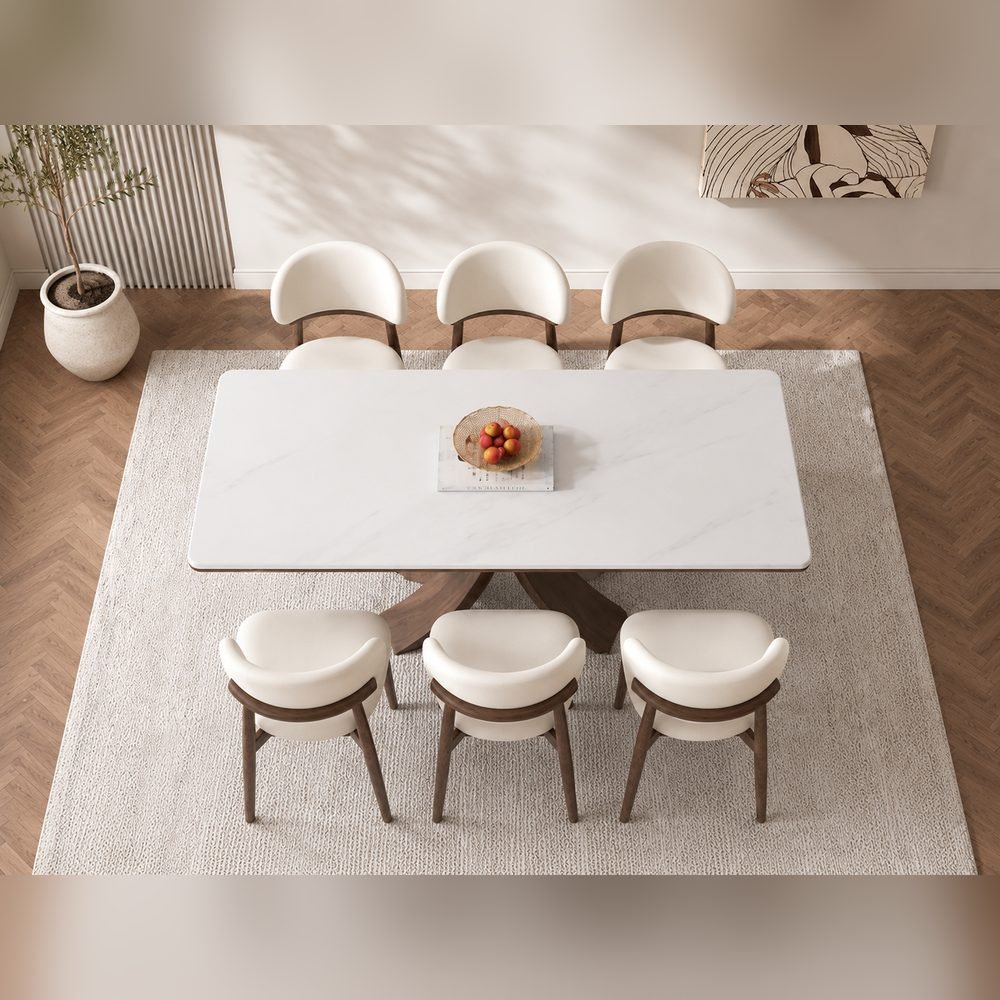 Crux Stone Dining Set
