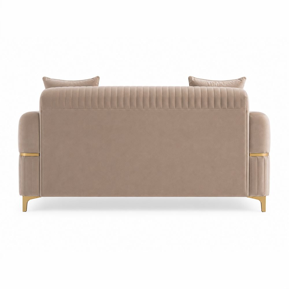 Dorata Gold-Frame Loveseat