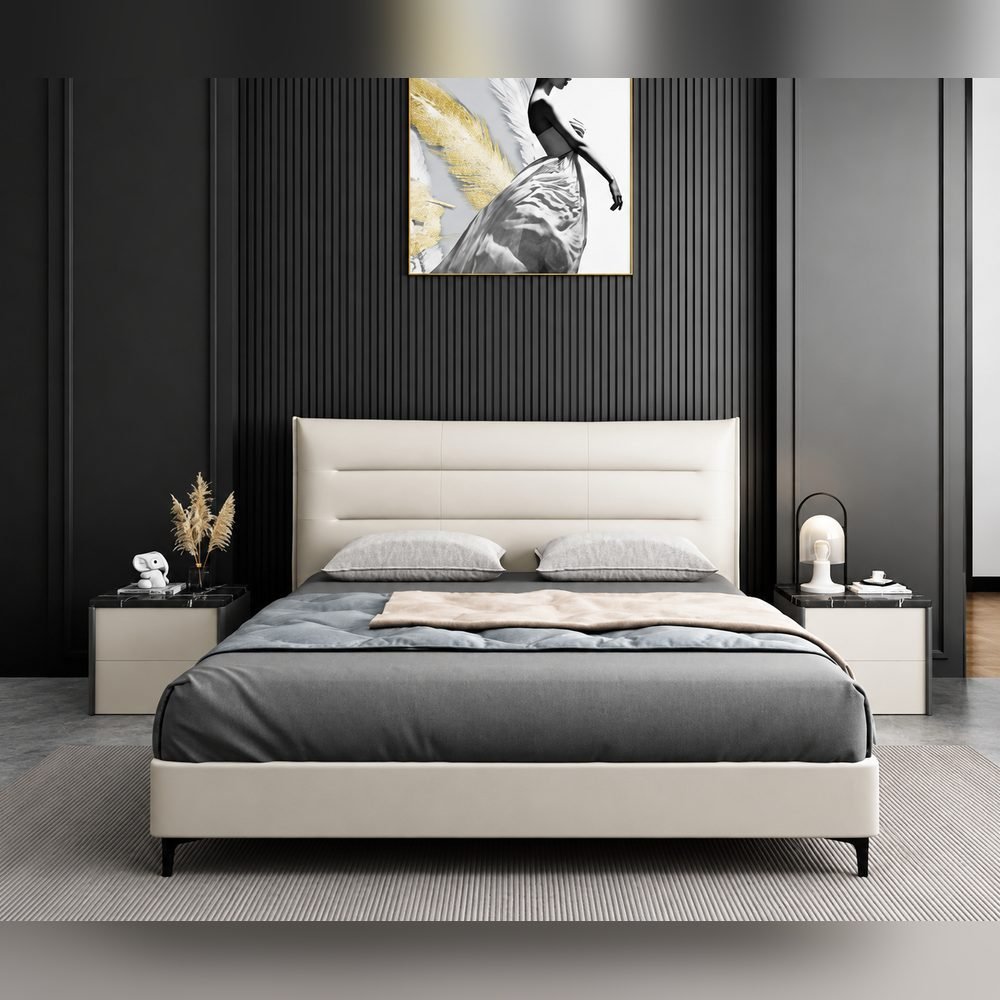 Ivara Leather Bed