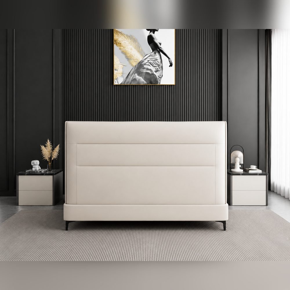 Ivara Leather Bed