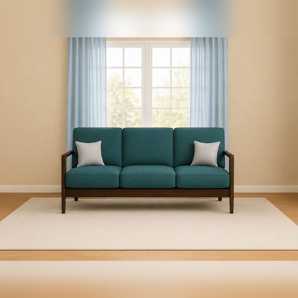 Kavi Teak-Frame Sofa Set