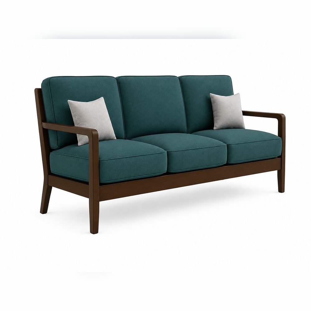 Kavi Teak-Frame Sofa Set