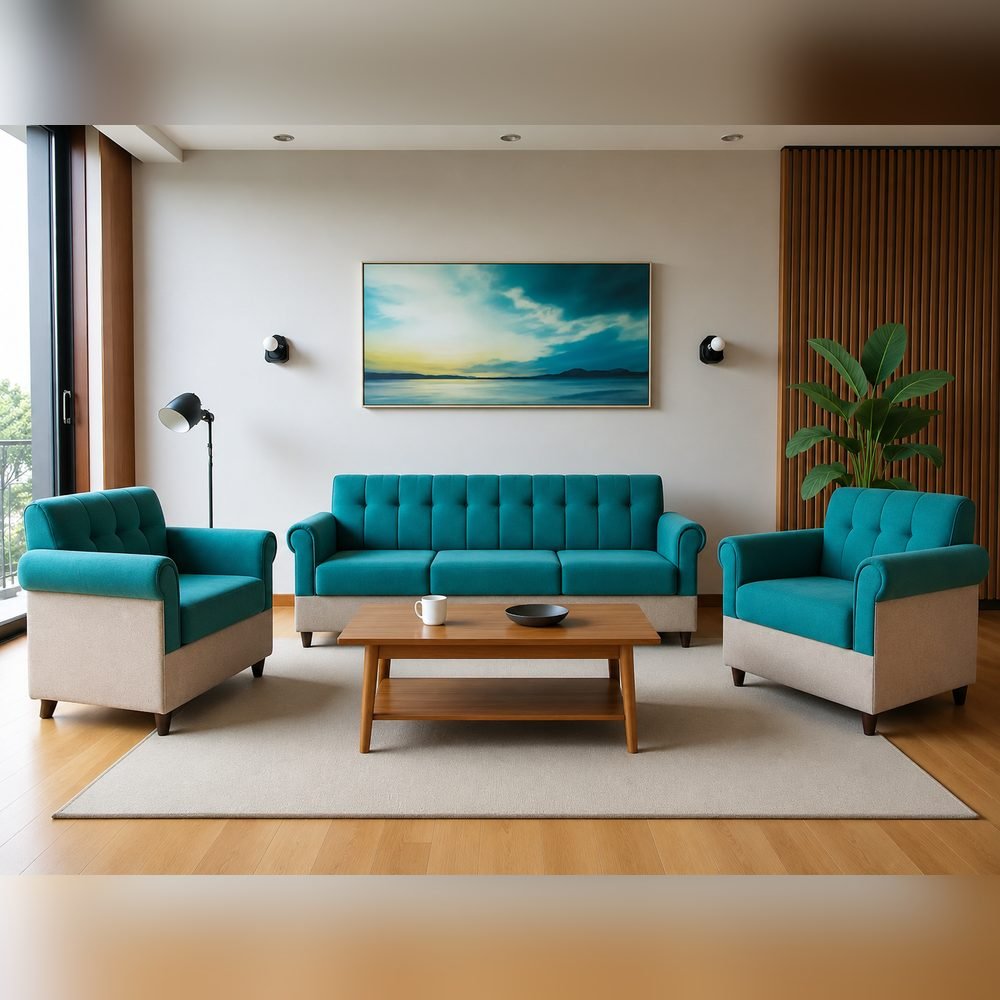 Laguna Teal Sofa Set