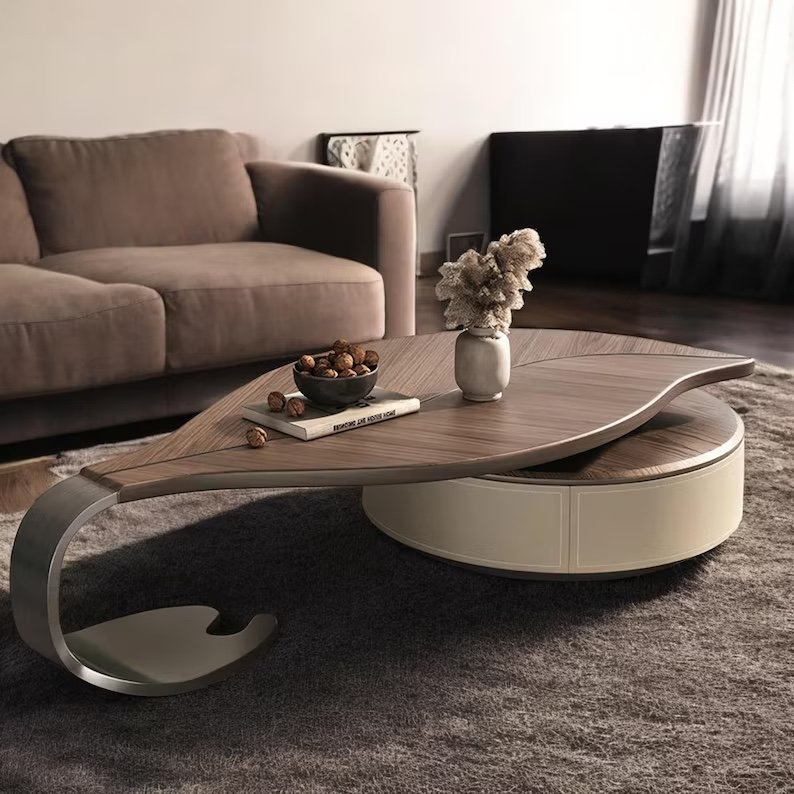 Leaf Oval Side Table