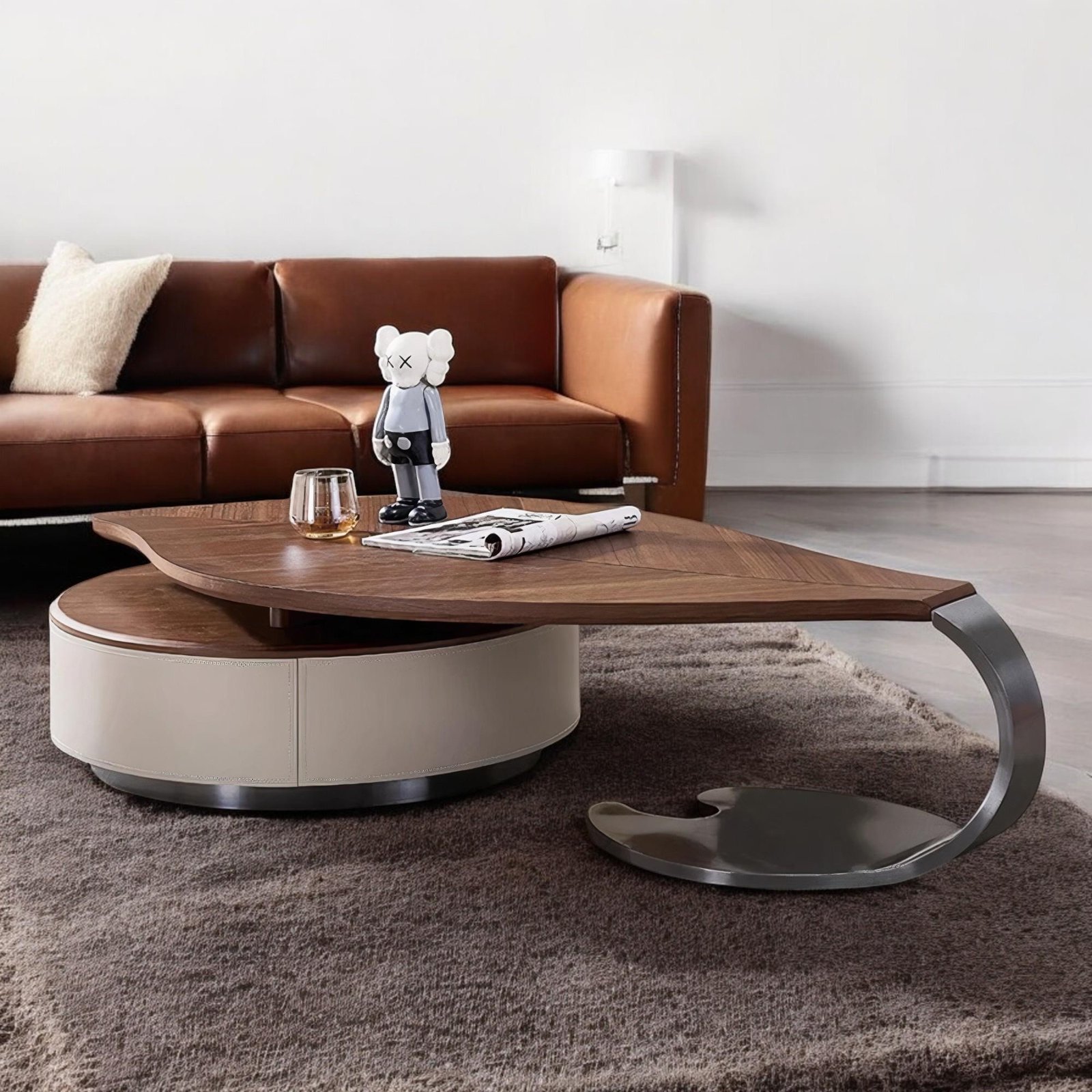 Leaf Oval Side Table
