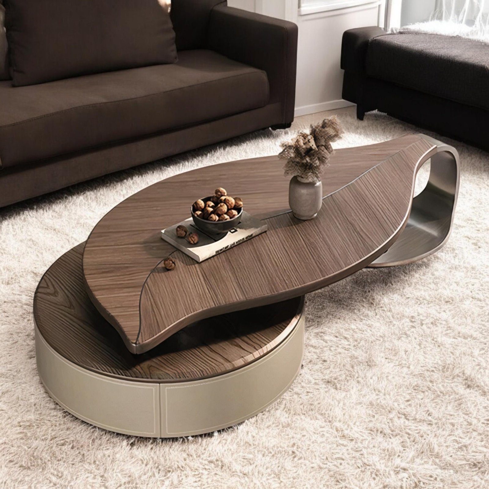 Leaf Oval Side Table