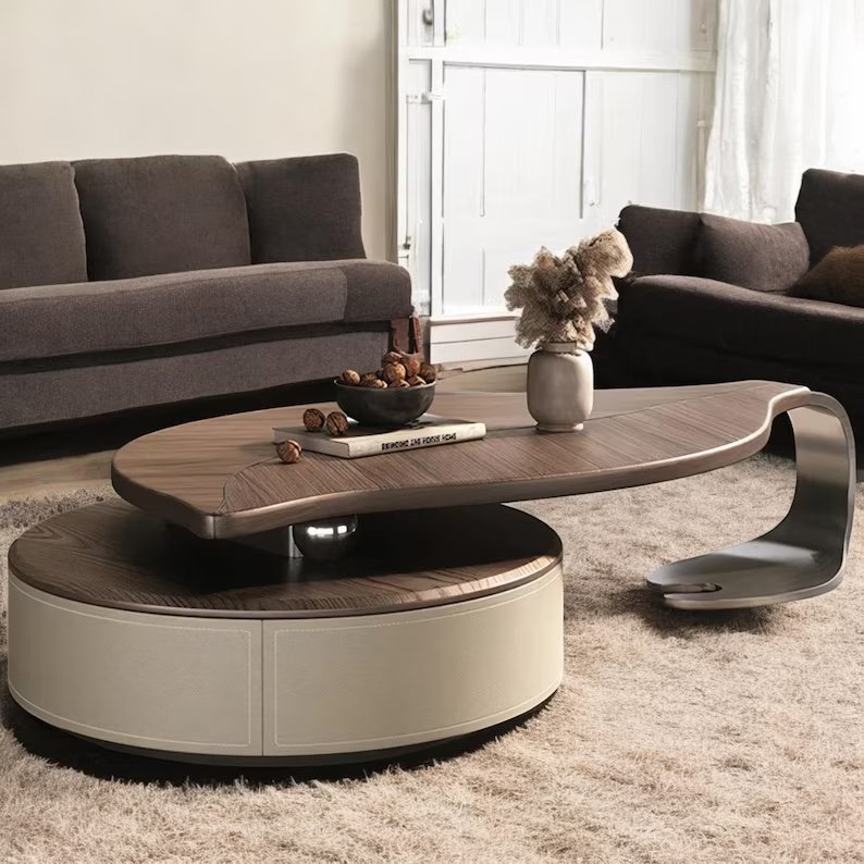 Leaf Oval Side Table