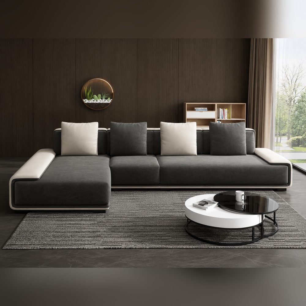 Linea Tray-Arm L-Sofa