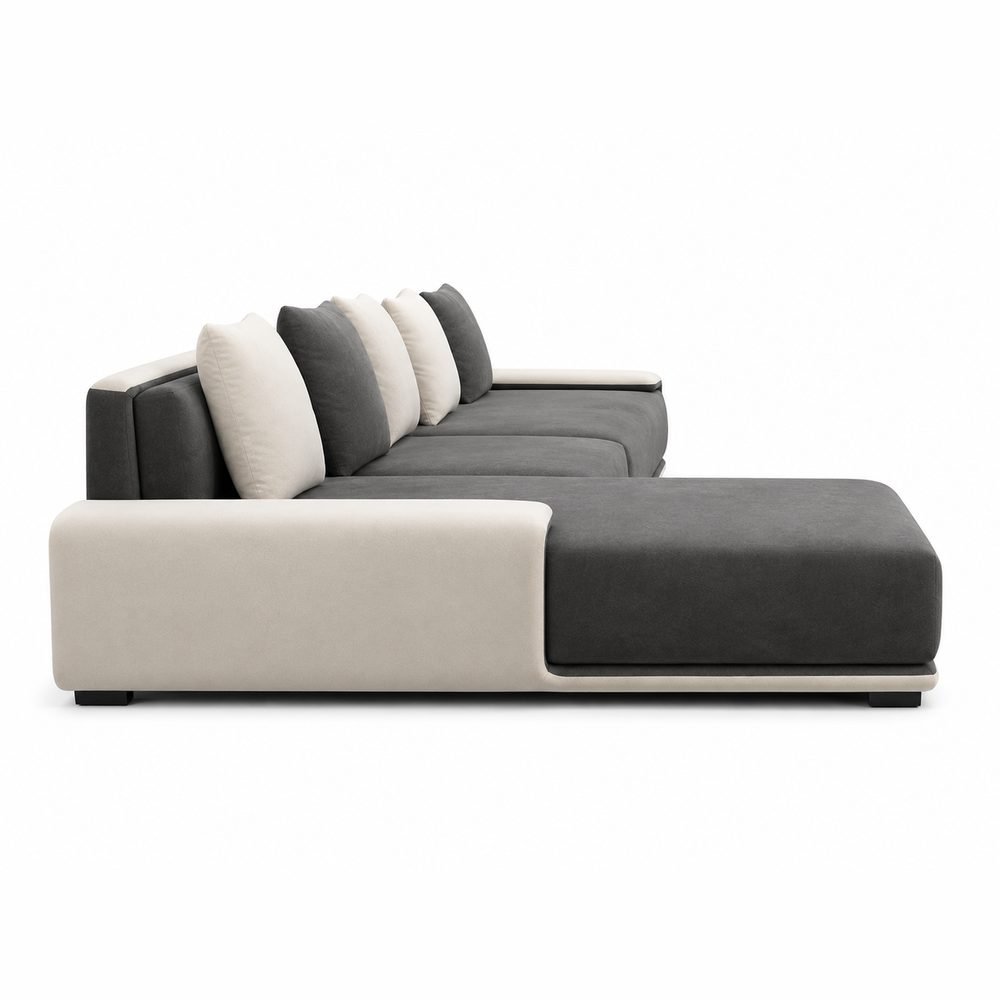 Linea Tray-Arm L-Sofa