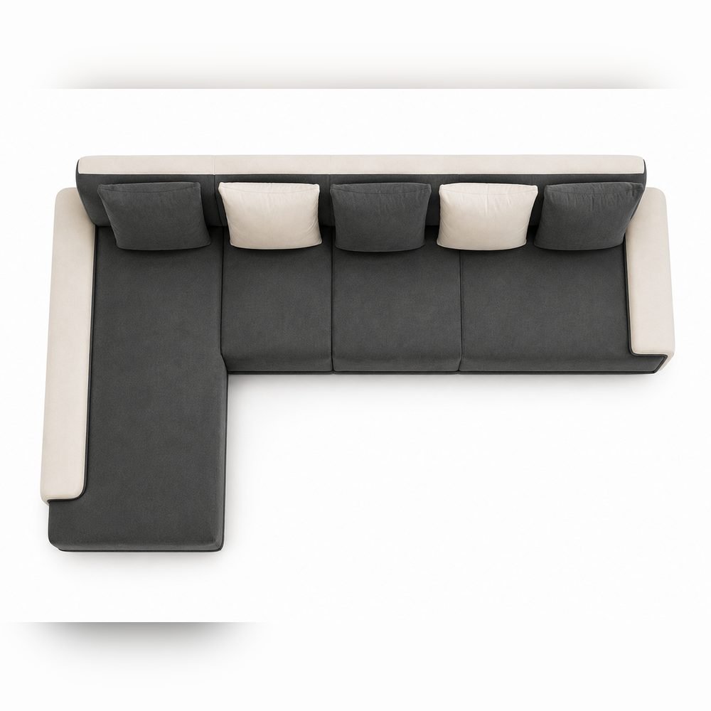 Linea Tray-Arm L-Sofa