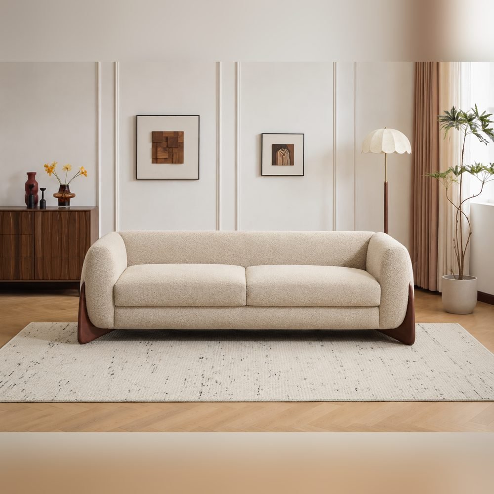 Lucca Bouclé 4-Seater