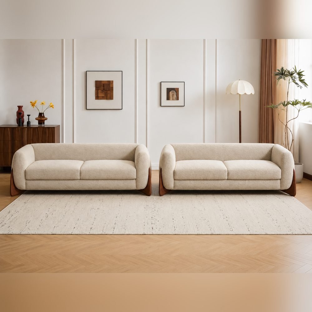 Lucca Bouclé 4-Seater