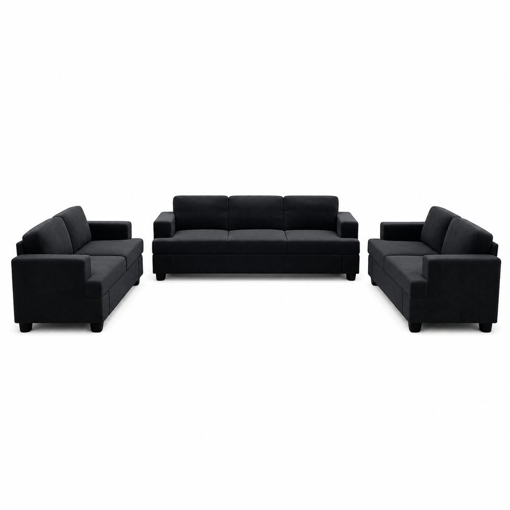 Noctis Charcoal Sofa Set