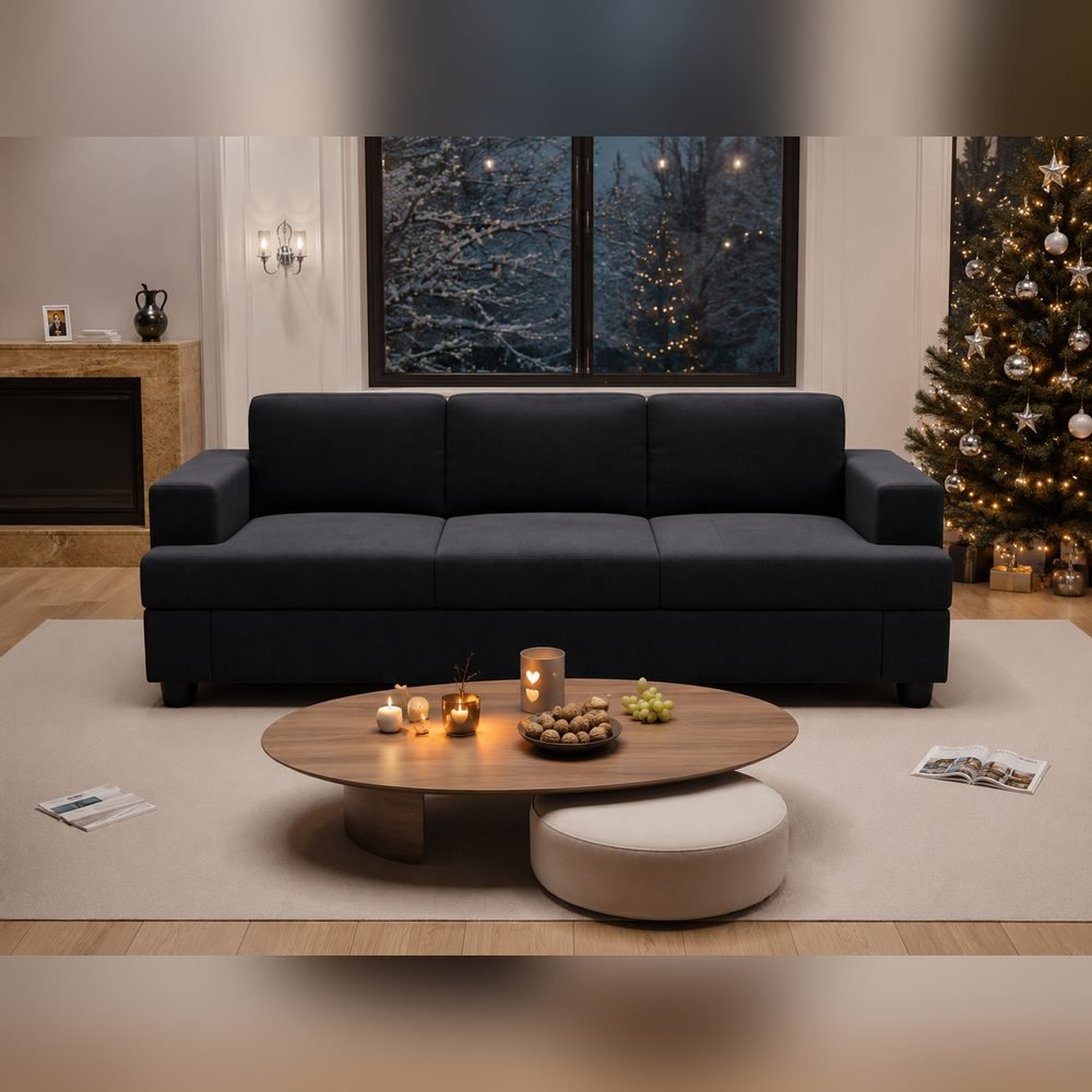 Noctis Charcoal Sofa Set