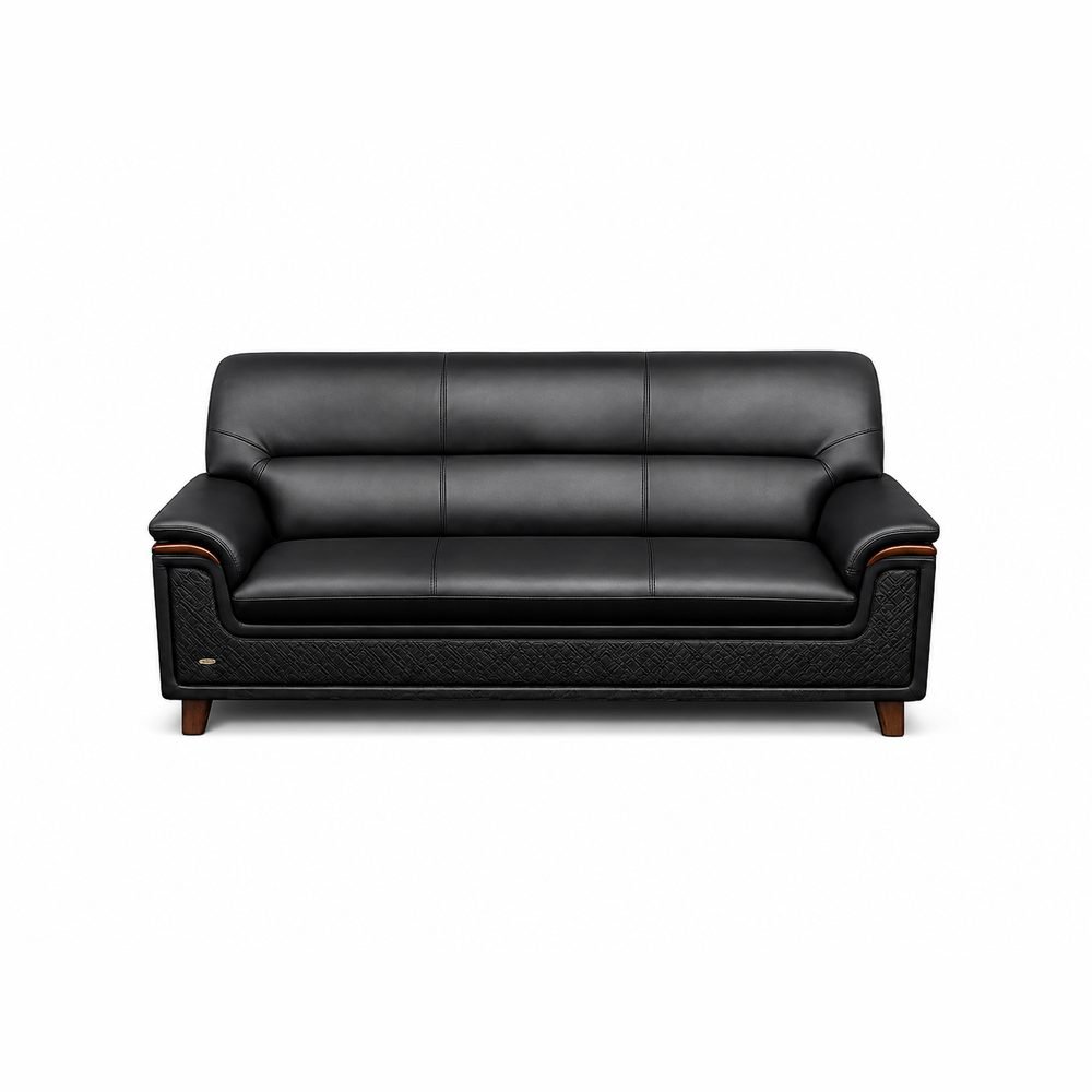 Onyx Leather Sofa Set