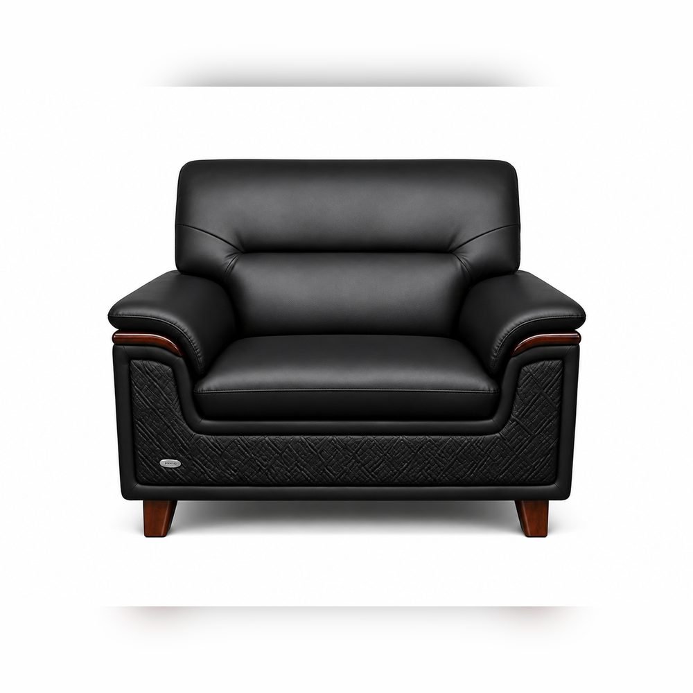 Onyx Leather Sofa Set