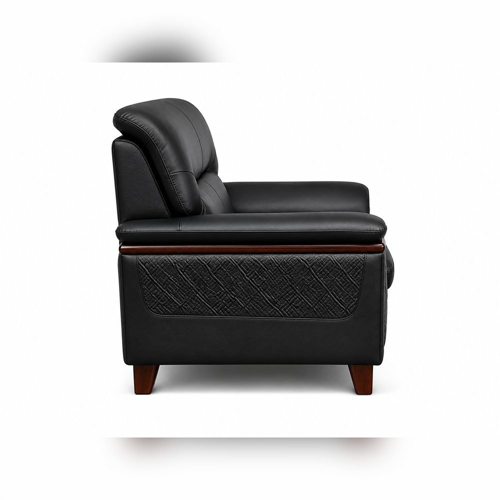 Onyx Leather Sofa Set