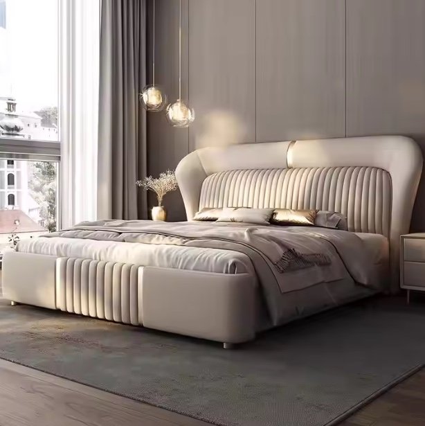 Regale Leather Bed