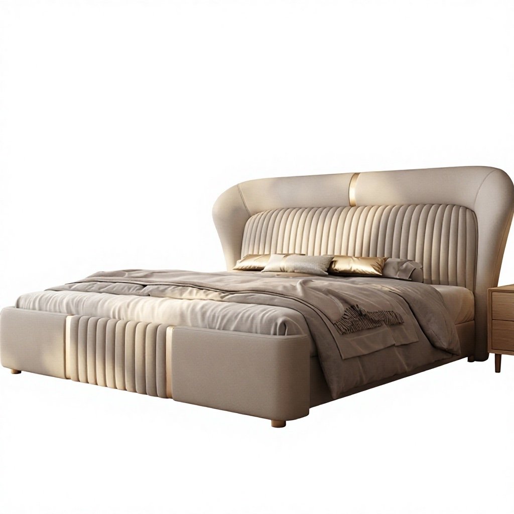 Regale Leather Bed
