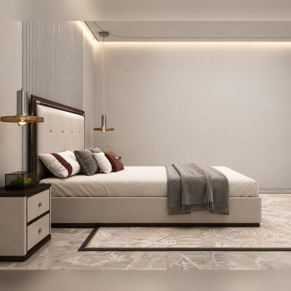 Regio Diamond-Stitch Bed
