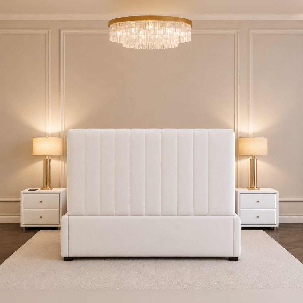 Solea Fan Velvet Bed