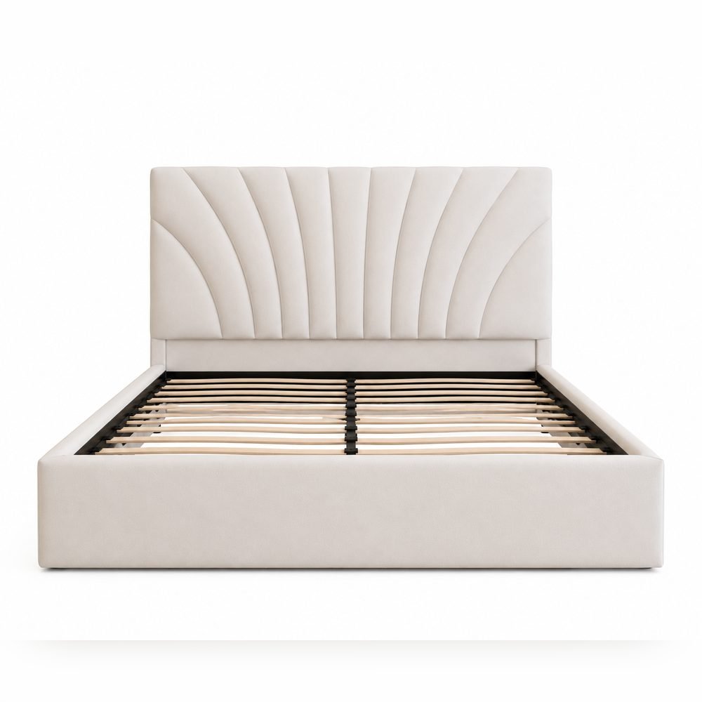 Solea Fan Velvet Bed