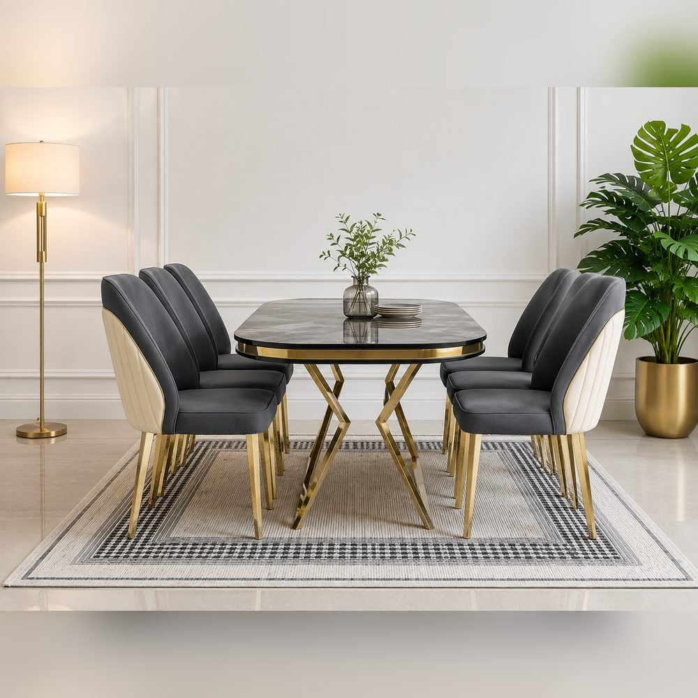 Stellare Stone Dining Set