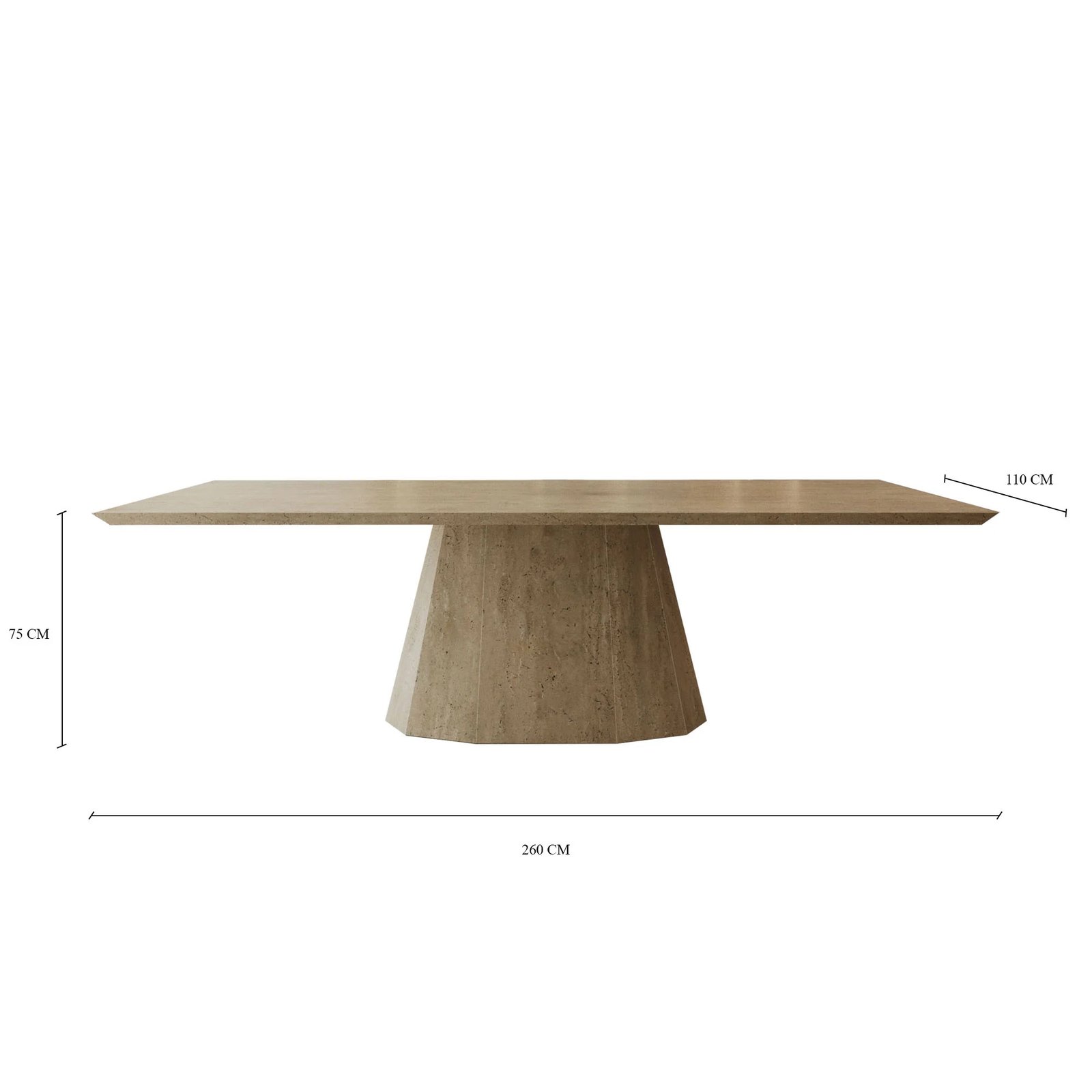 Travertino Dining Table