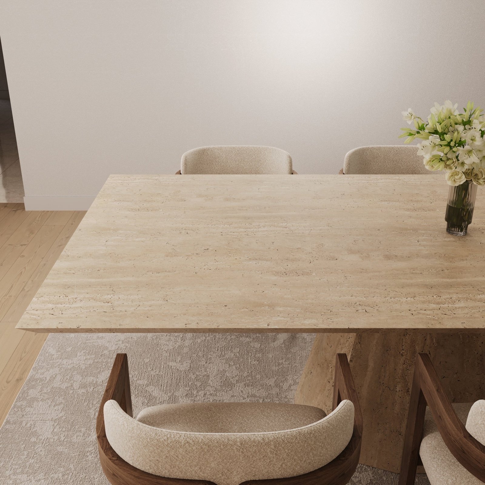 Travertino Dining Table
