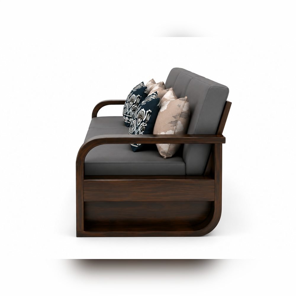 Veda Teak-Frame Sofa Set
