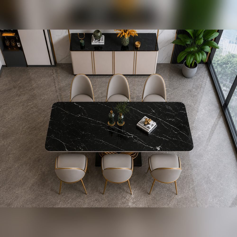 Vertice Glass Dining Set