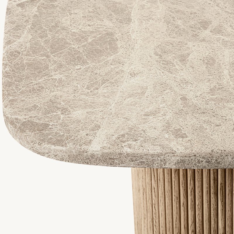 Wabi Oak Marble Dining Table