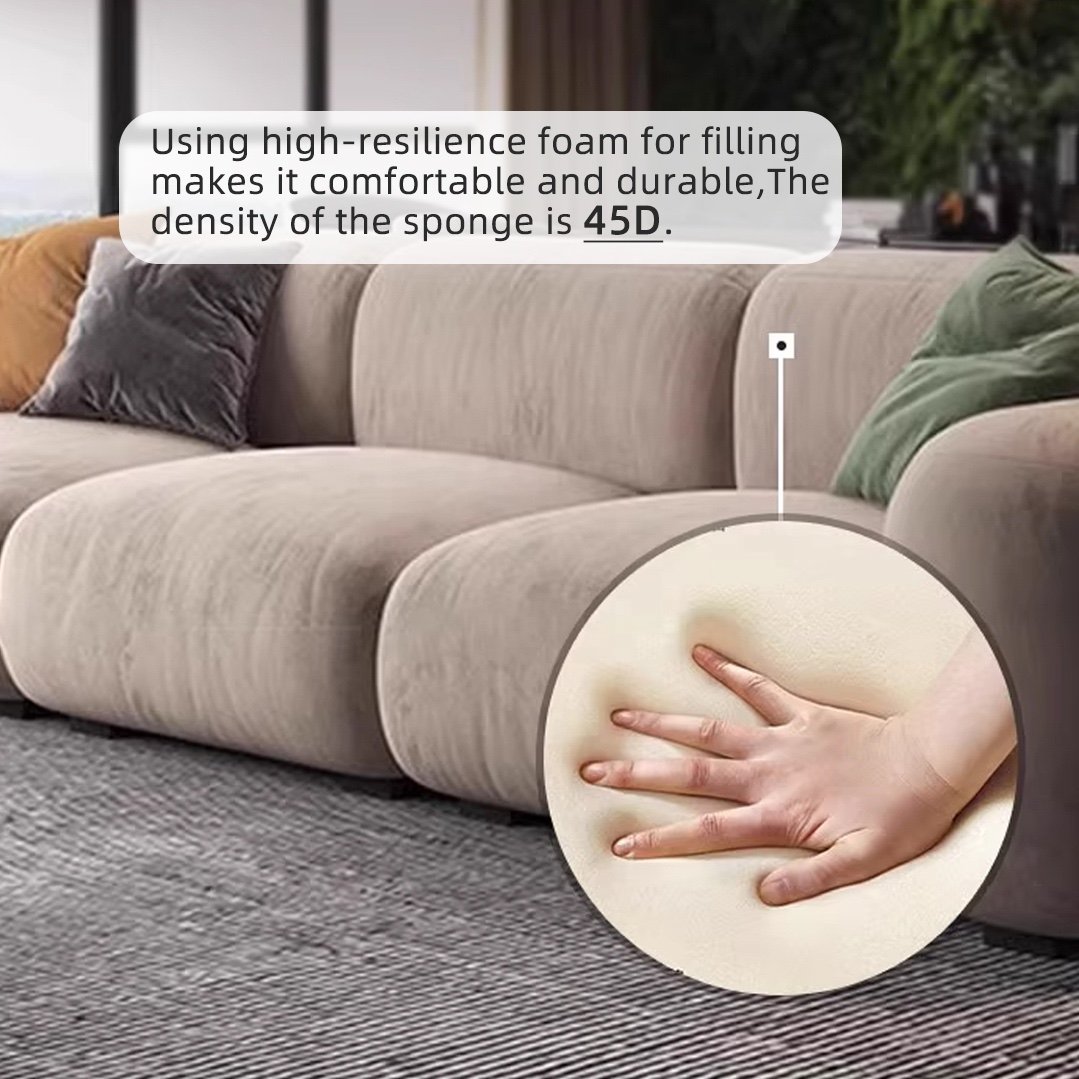 Zaya Velvet L-Sofa